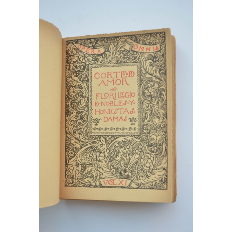 Corte de amor : florilegio de honestas, nobles...