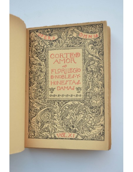 Corte de amor : florilegio de honestas, nobles y damas