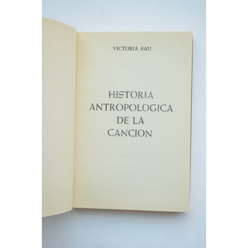 Historia antropológica de la canción