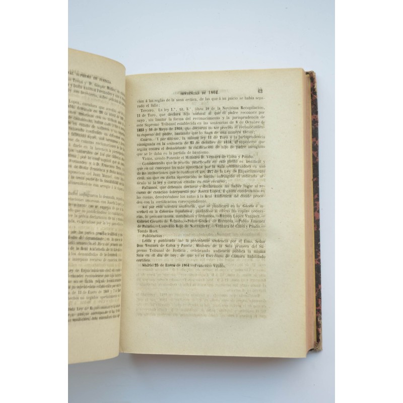 Sentencias del Tribunal Supremo de Justicia....