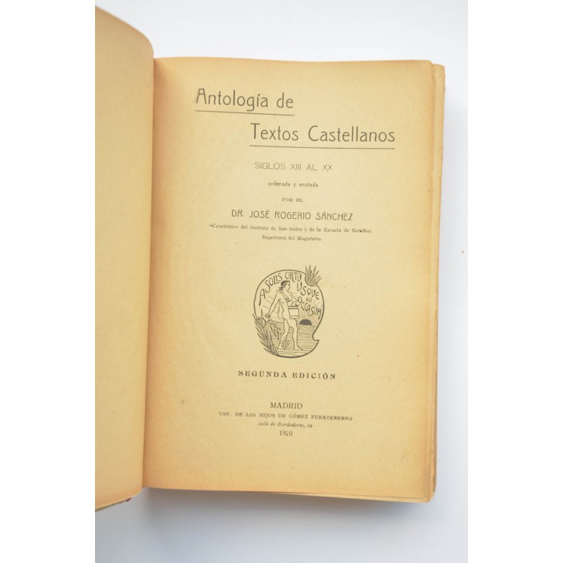 Antología de textos castellanos. Siglos XII al XX