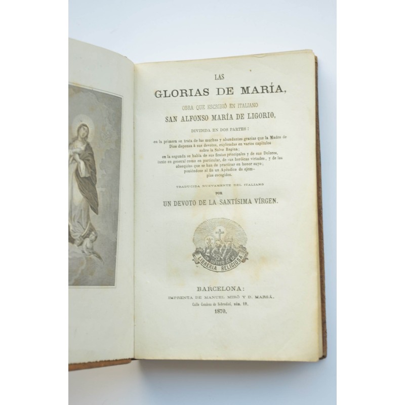 Las glorias de María : dividida en dos partes