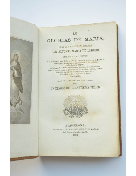 Las glorias de María : dividida en dos partes