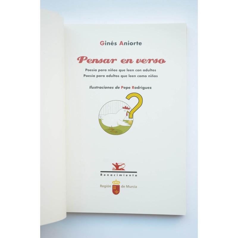 Pensar en verso. Poesía para niños que leen con...