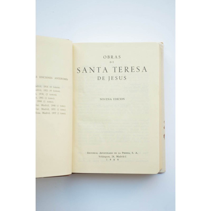 Obras de Santa Teresa de Jesús