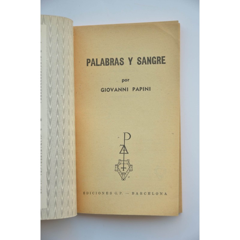 Palabras y sangre