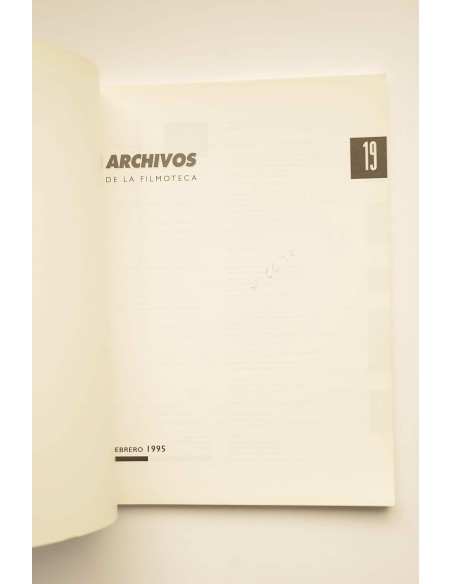 Archivos de la Filmoteca. -- N. 19 (febrero 1995)