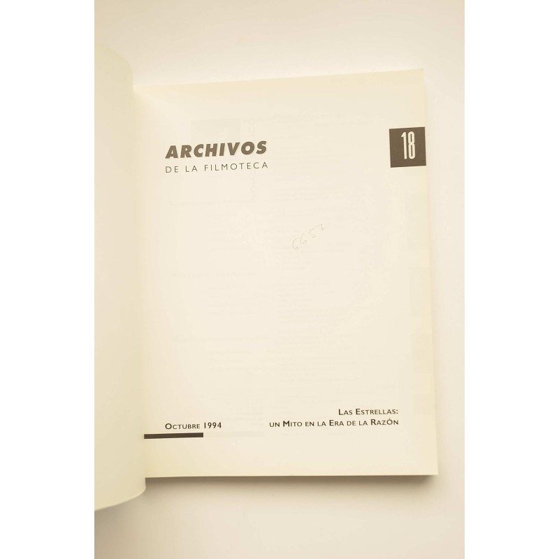 Archivos de la Filmoteca -- Nº 18 (octubre 1994)