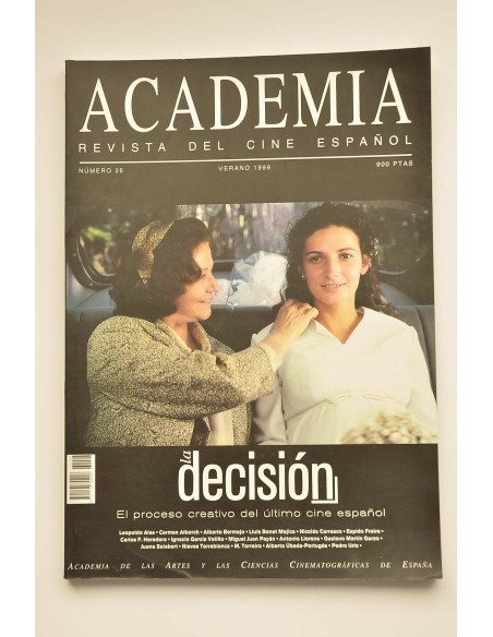 Academia : revista del cine español. -- N. 26 (verano 1999)