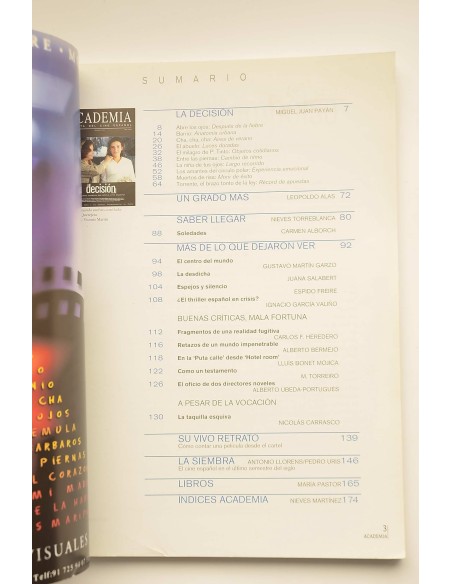 Academia : revista del cine español. -- N. 26 (verano 1999)