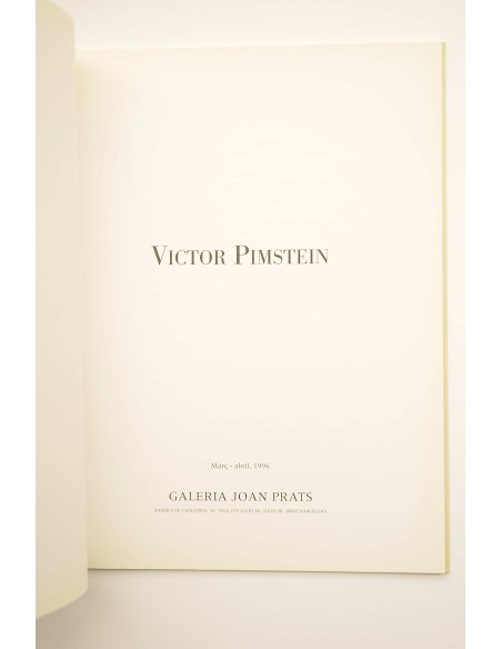 Victor Pimstein : catálogo de exposiciones
