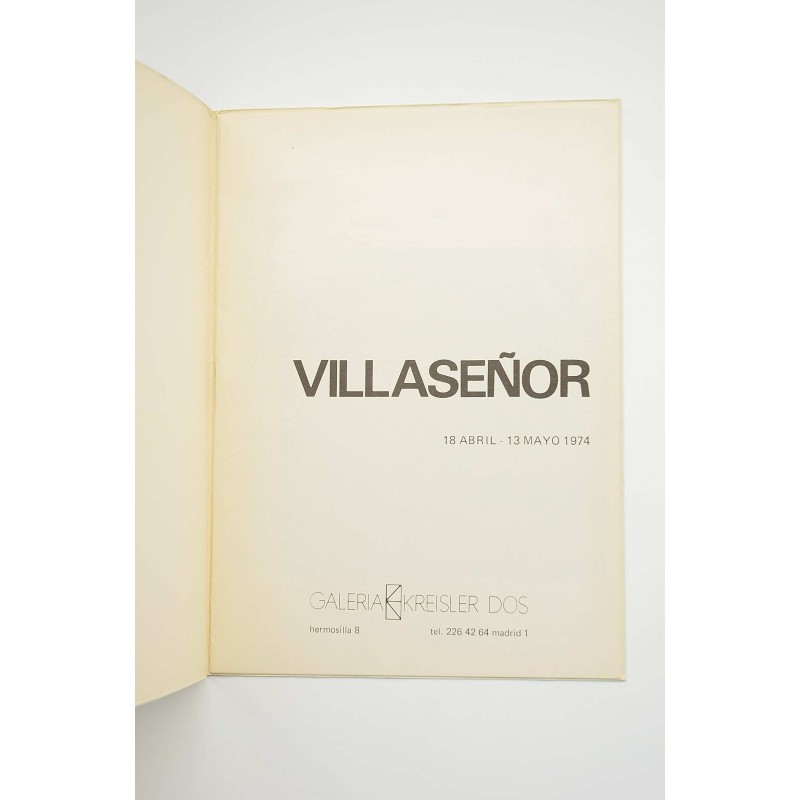 Villaseñor : catálogo de exposiciones 1974,...
