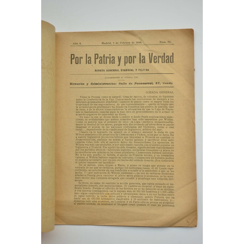 POR la PATRIA  y por la verdad : revista...