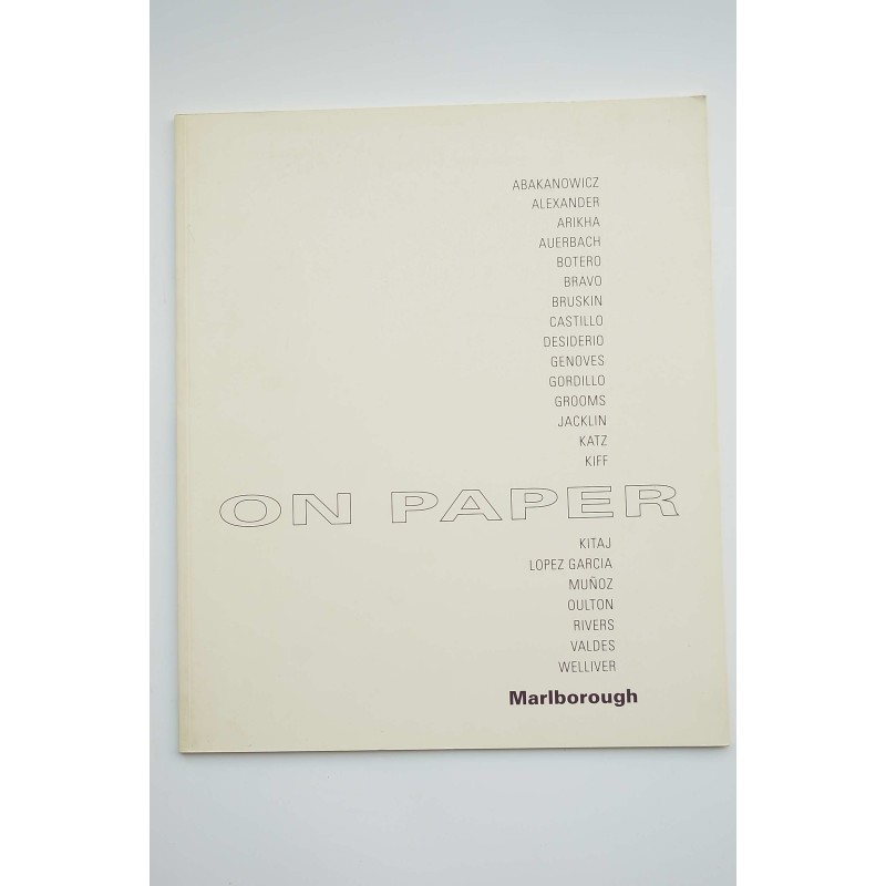 On Paper : catálogo de exposiciones, 1992