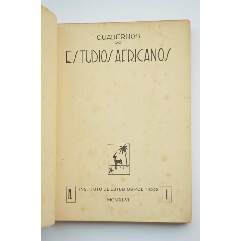 Cuadernos de Estudios Africanos. I