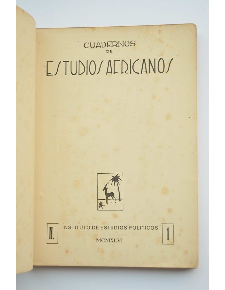 Cuadernos de Estudios Africanos. I