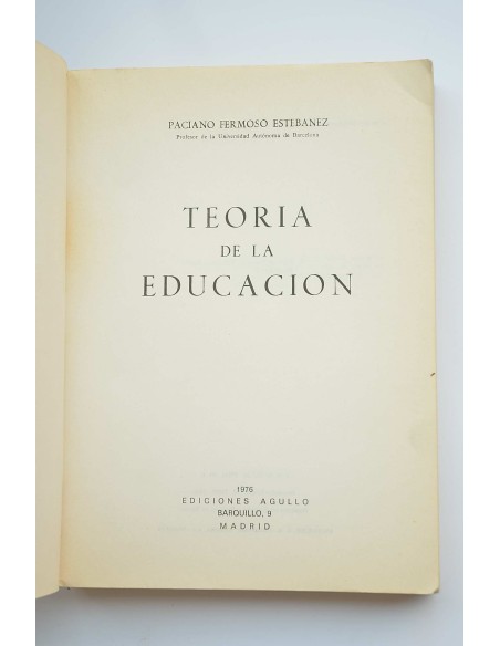 Teoría de la educación