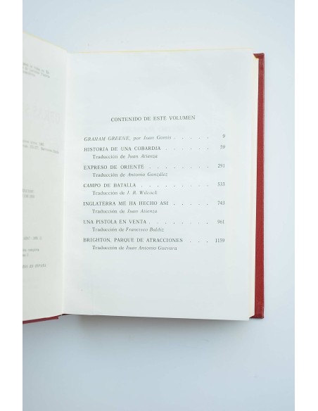 Graham Greene. Obras selectas. Tomo I. Novelas