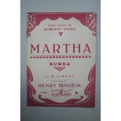 Martha : rumba. Gran suceso de Roberto  Maida.