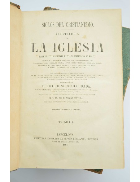 Historia de la Iglesia :  Desde su establecimiento hasta el pontificado de Pío IX
