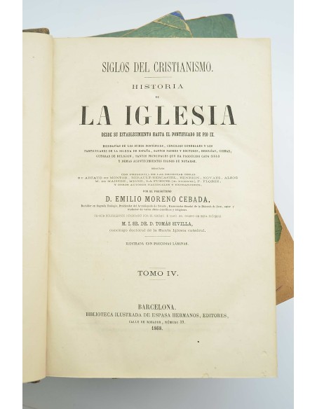 Historia de la Iglesia :  Desde su establecimiento hasta el pontificado de Pío IX