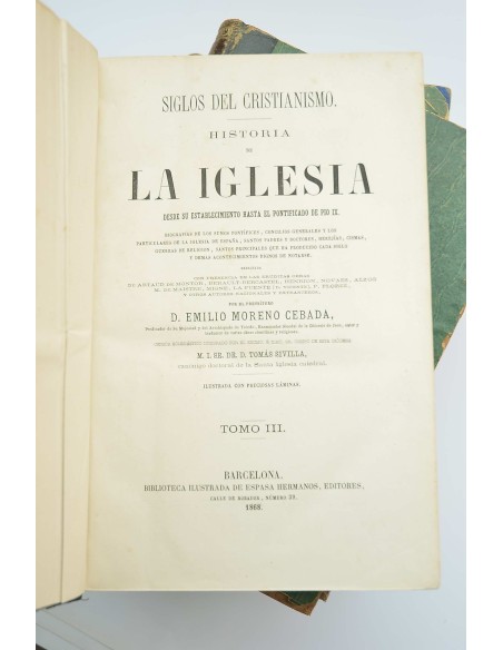 Historia de la Iglesia :  Desde su establecimiento hasta el pontificado de Pío IX