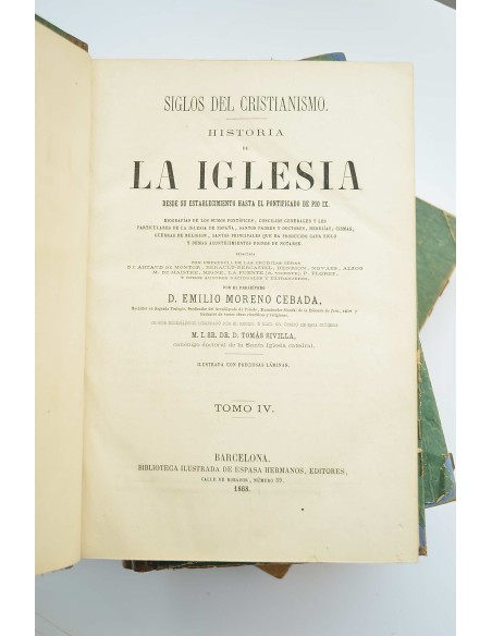 Historia de la Iglesia :  Desde su establecimiento hasta el pontificado de Pío IX