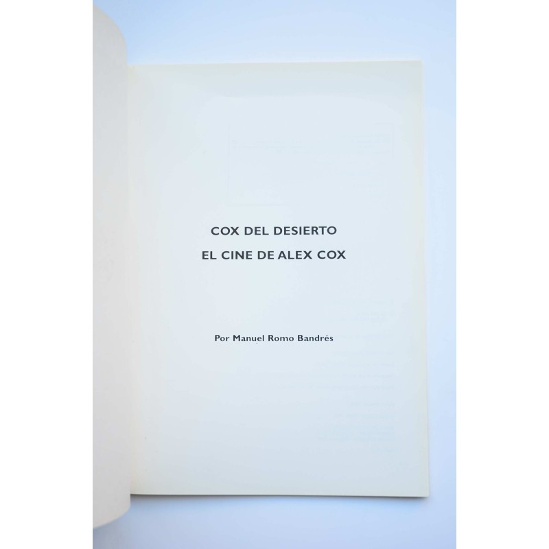 Cox del desierto : el cine de Alex Cox