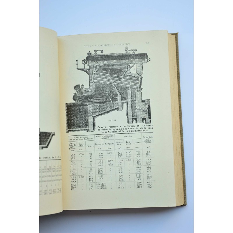 Calderas, motores de combustión interna,...