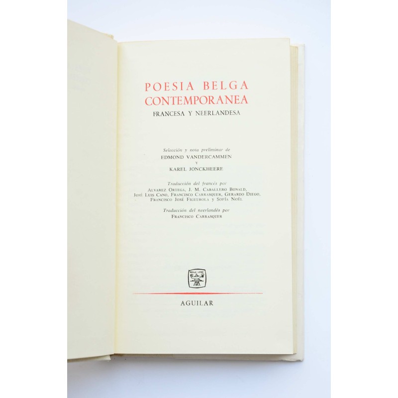 Poesía belga contemporánea, francesa y neerlandesa