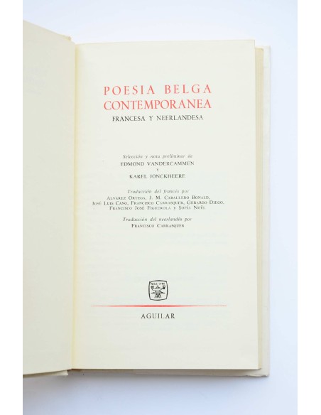 Poesía belga contemporánea, francesa y neerlandesa