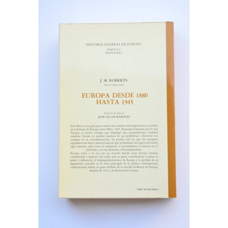 Europa desde 1880 hasta 1945