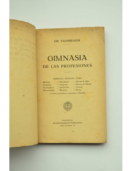 Gimnasia de las profesiones
