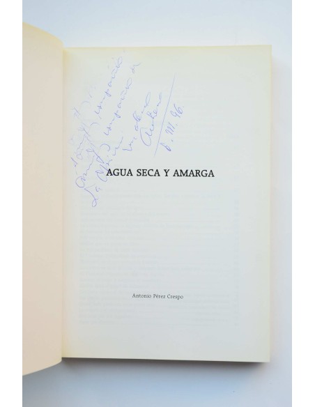 Agua seca y amarga
