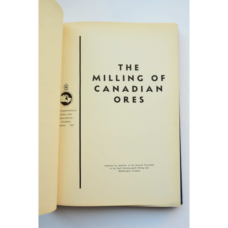 The milling of Canadian ores : 6th Commonwealth...