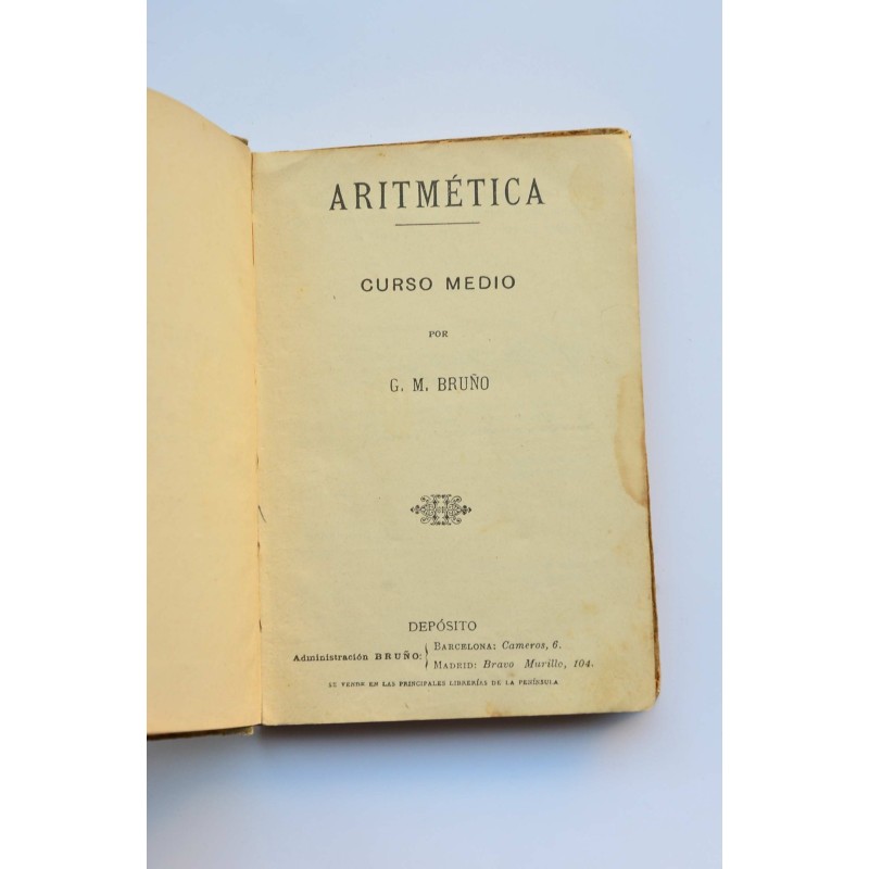 Aritmética. Curso medio