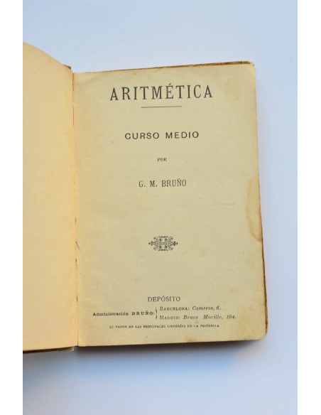 Aritmética. Curso medio