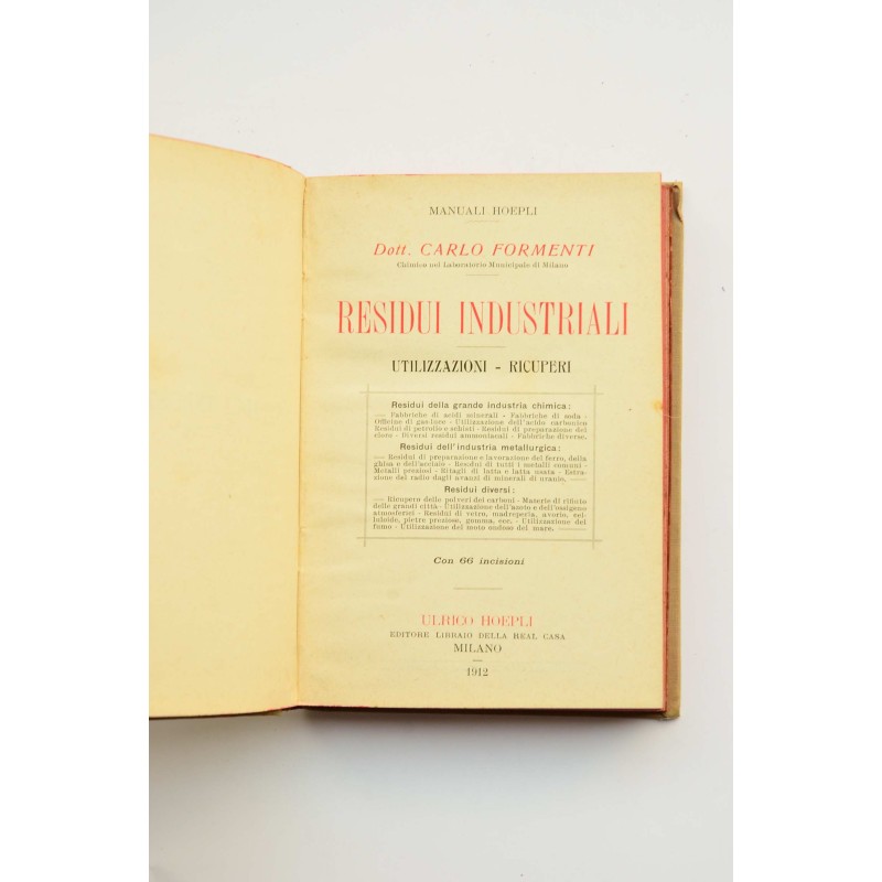 Residui industriali : utilizzazioni-Ricuperi