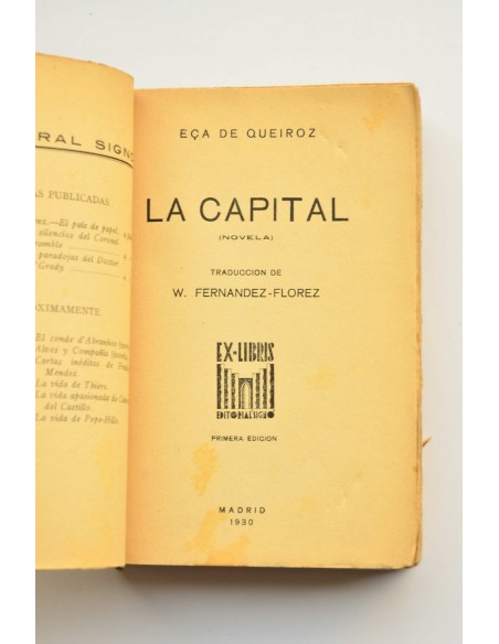 La Capital : novela