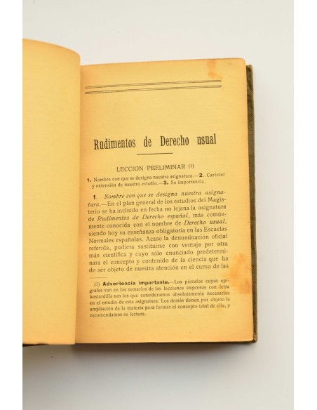 Rudimentos de derecho y nociones de economía política