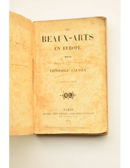 Les beaux-arts en Europe, 1855. Première sèrie