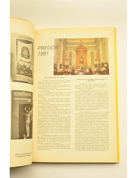 Revista Exaltación de la Semana Santa crevillentina, año 1981