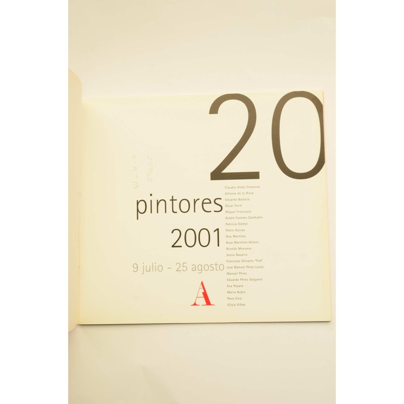 20 Pintores 2001 : catálogo de exposiciones, 2001