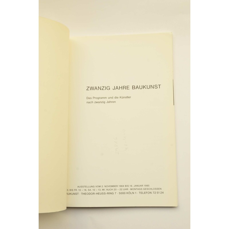 ZWANZIG Jahre Baukunst