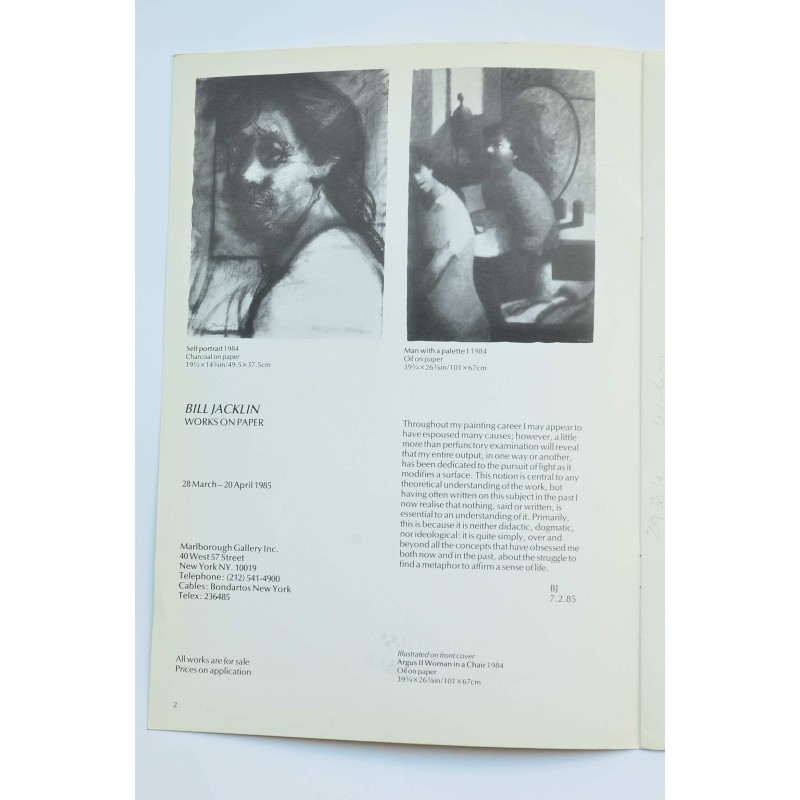 Bill Jacklin : works on paper : catálogo de...
