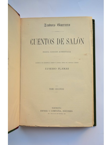 Cuentos de salón. Tomo Segundo