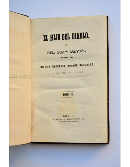 El hijo del diablo. Tomo II 