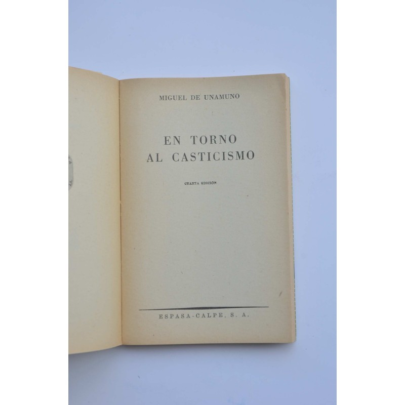 En torno al casticismo