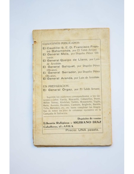 Héroes de España. Excmo. Sr. General D. Antonio Aranda Mata