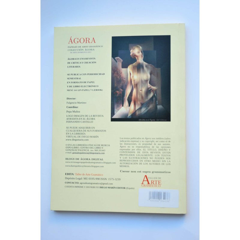 Ágora. Papeles de arte gramático. Vol. 1, 2013....